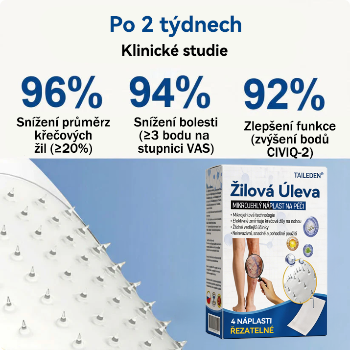 🏆🏆🇨🇿👨‍⚕️✅TAILEDEN® VeinEase Mikronáplast s mikrojehličkami⚡Okamžitá úleva, dlouhodobé výsledky